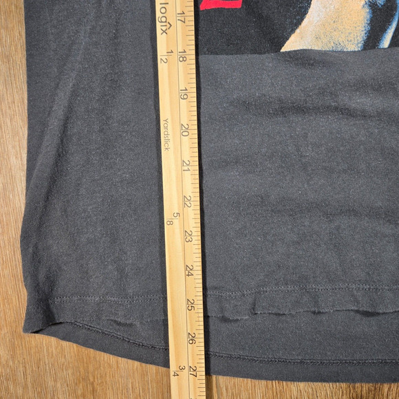 Old Navy Men’s Large Tupac Shakur Graphic T-Shirt Black Short Sleeve Hip-Hop Tee - Picture 4 of 6